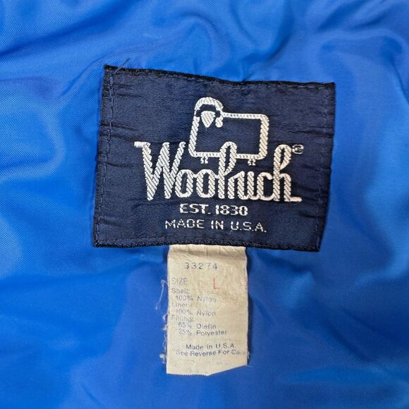 VTG Woolrich Jacket Mens Large Nylon Red Blue Lining Thinsulate USA‎ Gorpcore - Picture 6 of 16